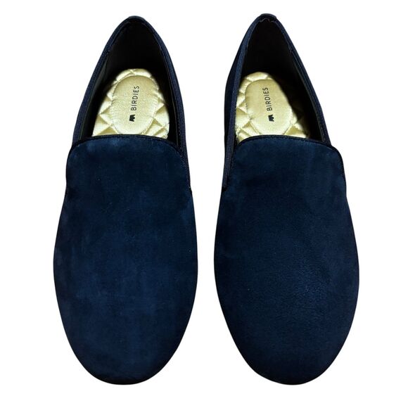 Birdies The Starling Loafer in Navy Velvet - Size 7W - Picture 1 of 7
